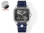THB Factory Cartier Santos Middle East Version Tape Black Steel Case Diameter 39.8mm Cartier Watch Price List